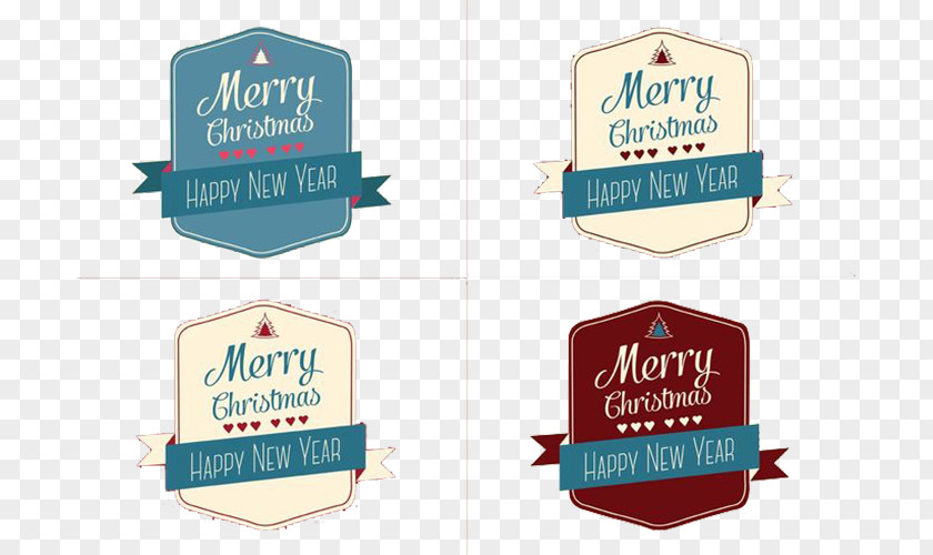 Christmas Badge Festivals Logo New Year PNG