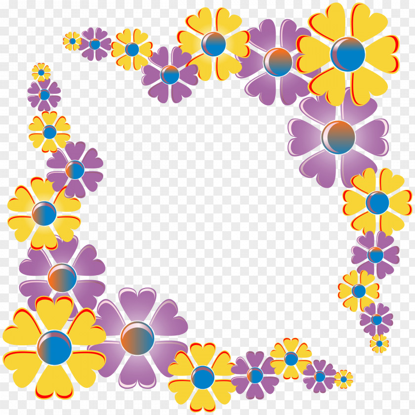 Flower Cliparts Frame Clip Art PNG