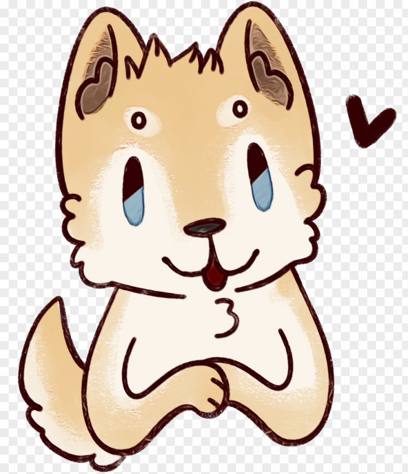 Line Art Animal Figure Whiskers Puppy Dog Cat Snout PNG