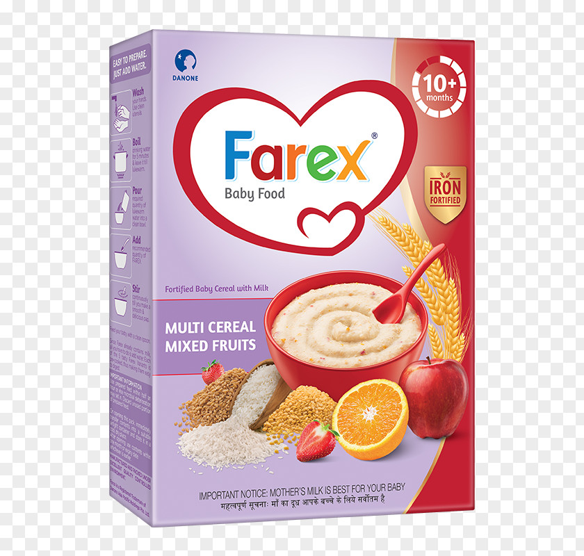Milk Baby Food Breakfast Cereal Rice Farex PNG