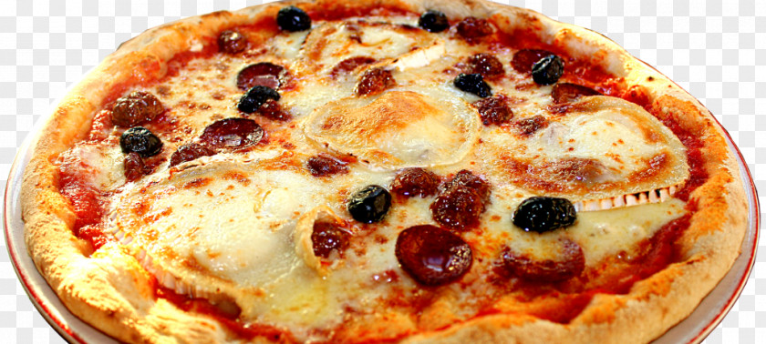PIZZA MERGUEZ Sicilian Pizza California-style Quiche Goat Cheese PNG