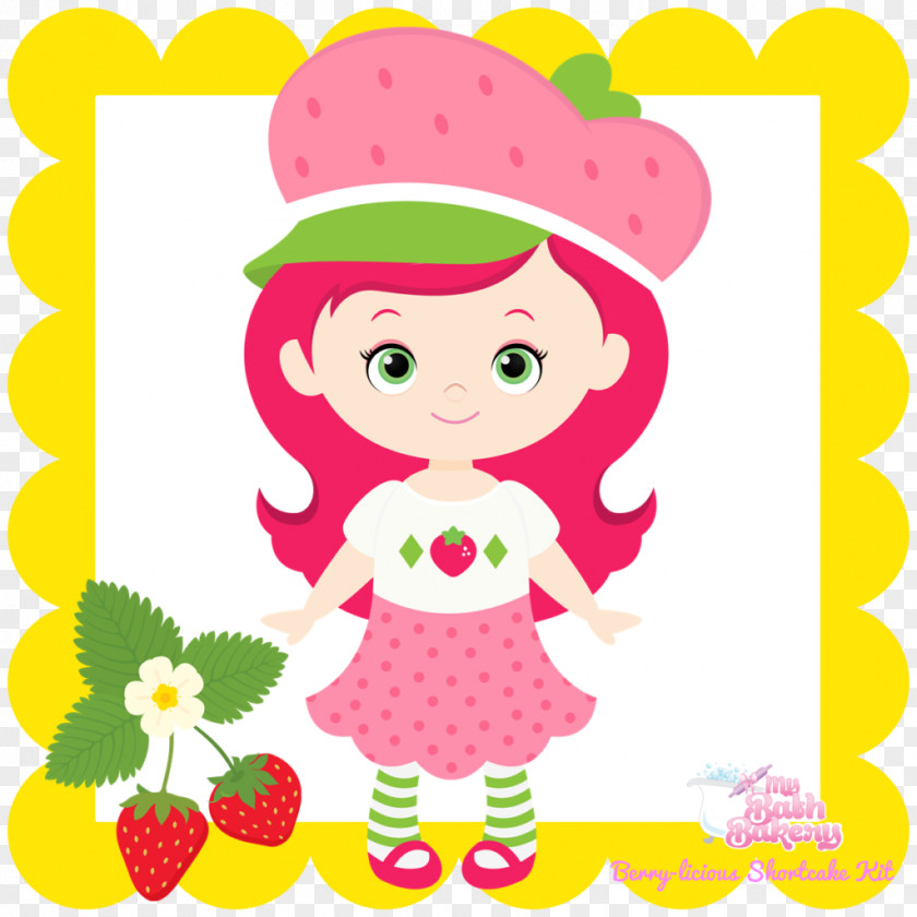 Strawberry Floral Design Clip Art PNG