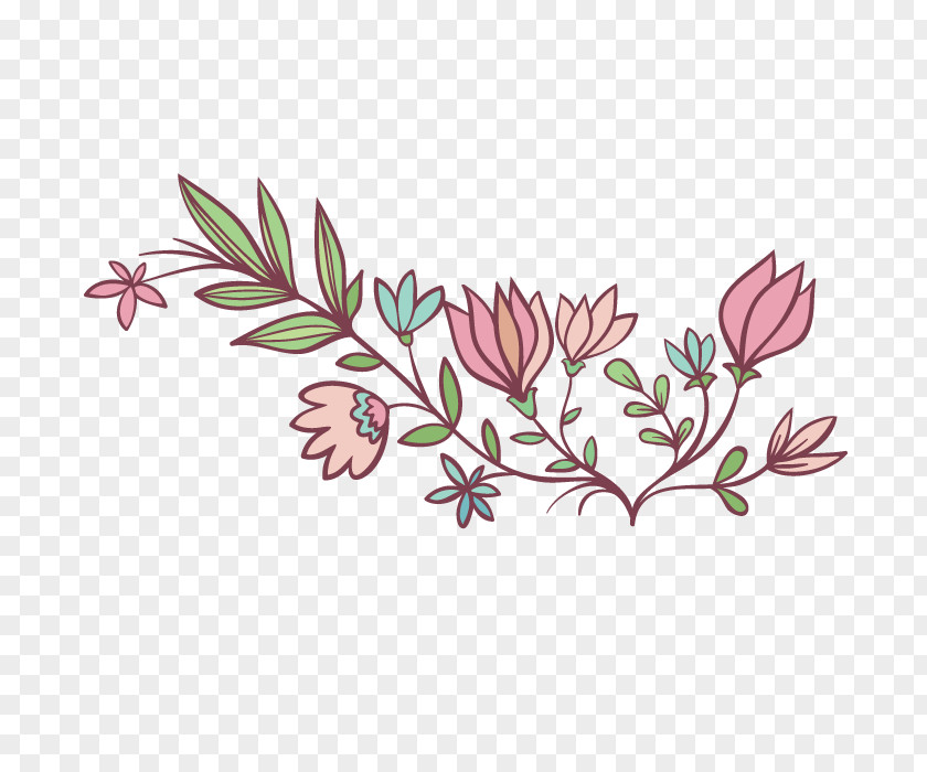 Vector Illustration Of Floral PNG