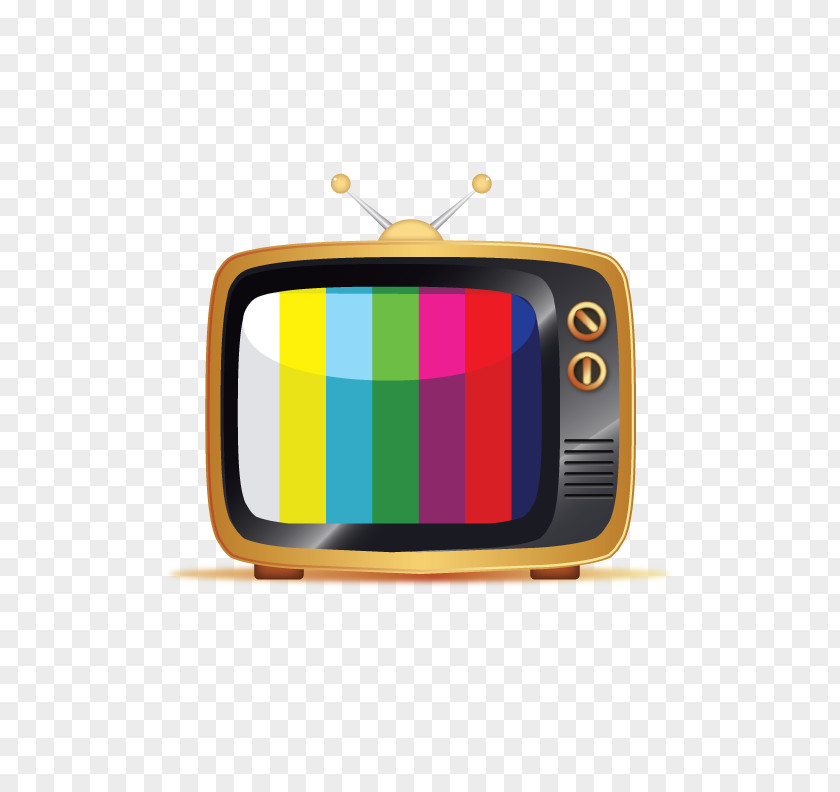 Vector Vintage TV Television Clip Art PNG