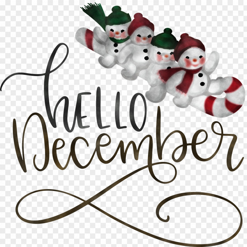 Hello December Winter PNG