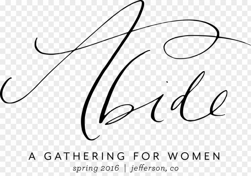 Women Gathering Calligraphy Logo Clip Art PNG