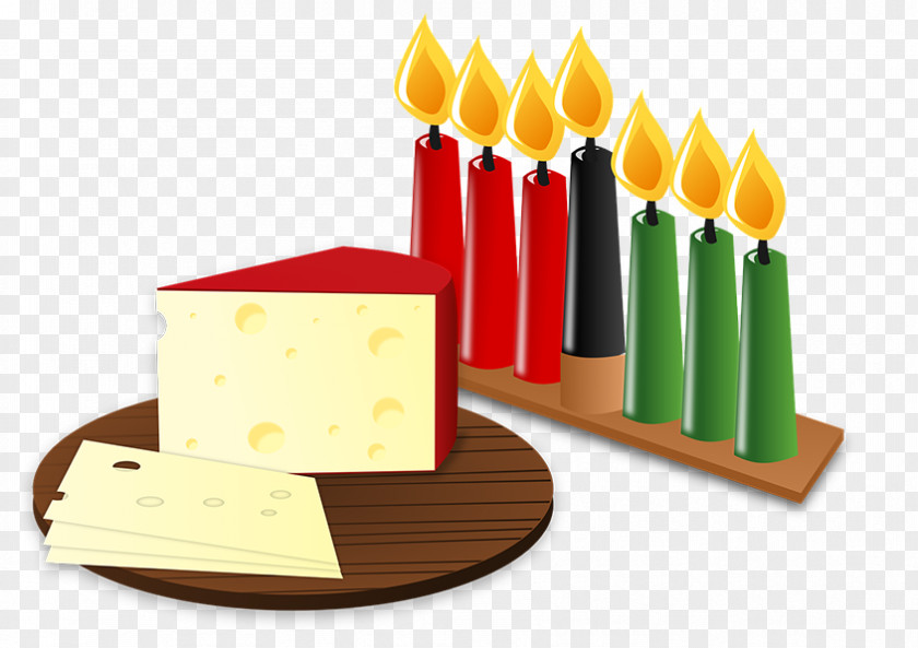 Cake With Candles Kwanzaa Kinara Clip Art PNG