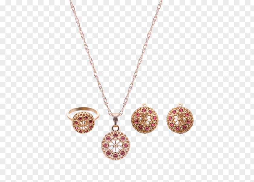 Jewelry Rhinestone Earring Locket Necklace Imitation Gemstones & Rhinestones Jewellery PNG
