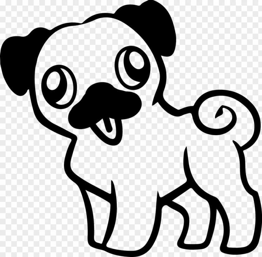 Puppy Pug Coloring Book Drawing Adult PNG