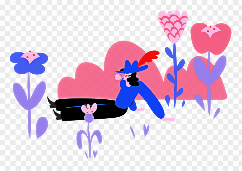 Alone Time Park Flower PNG