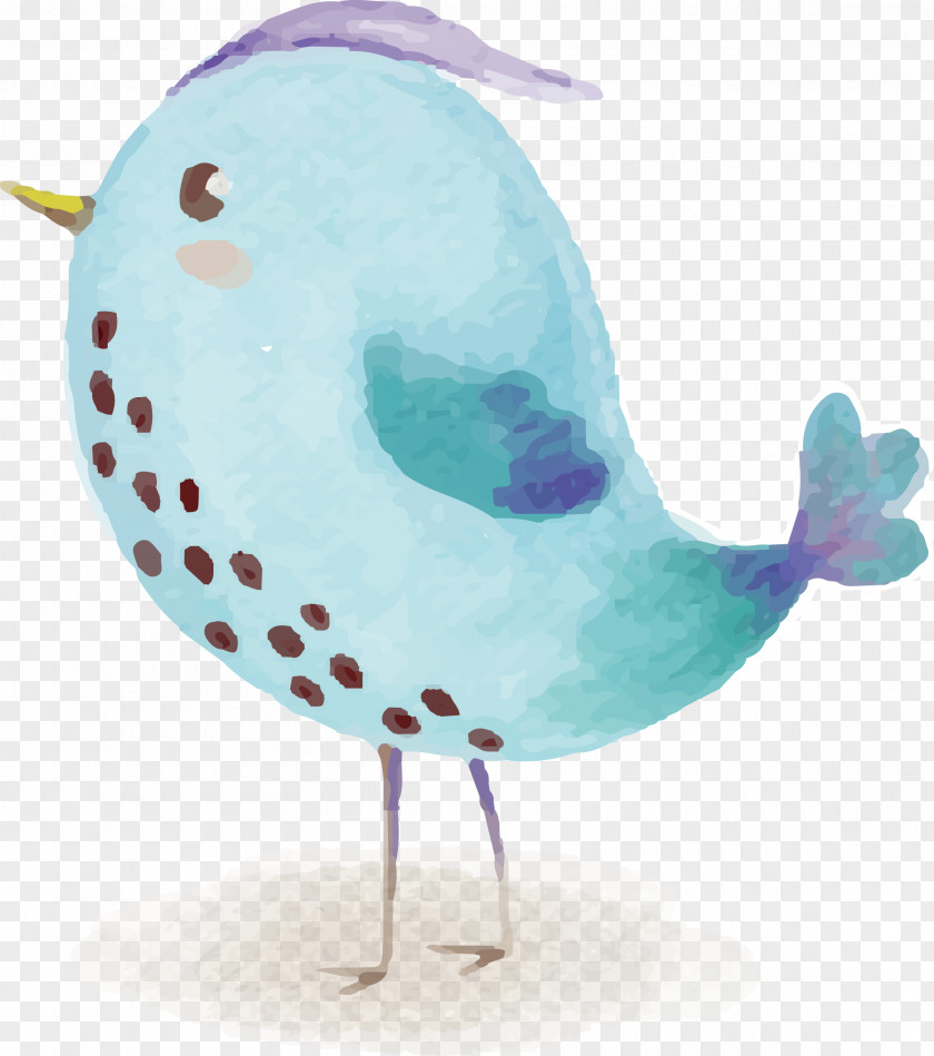 Blue Bird Drawing Watercolor Painting PNG