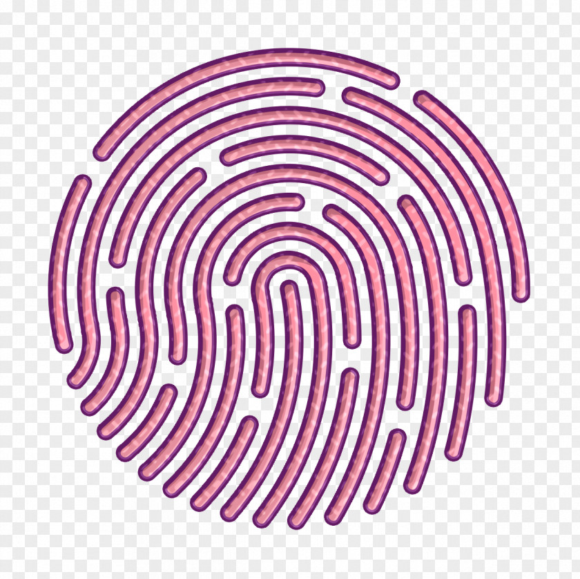 Labyrinth Spiral Finger Print Icon Id Touch PNG