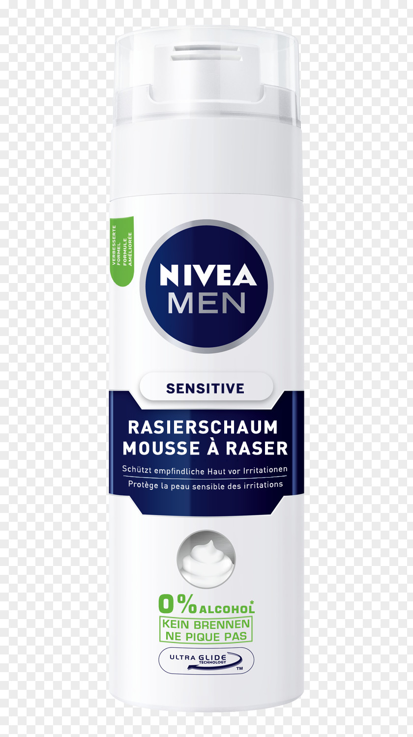 Shaving Foam Lotion NIVEA MEN Sensitive Moisturiser Cream Aftershave PNG