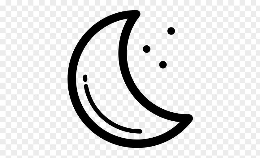 Symbol Blackandwhite Moon PNG