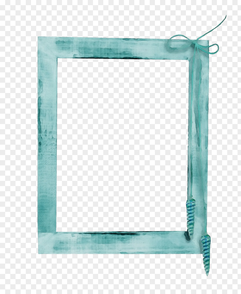 Teal Blue Background Frame PNG