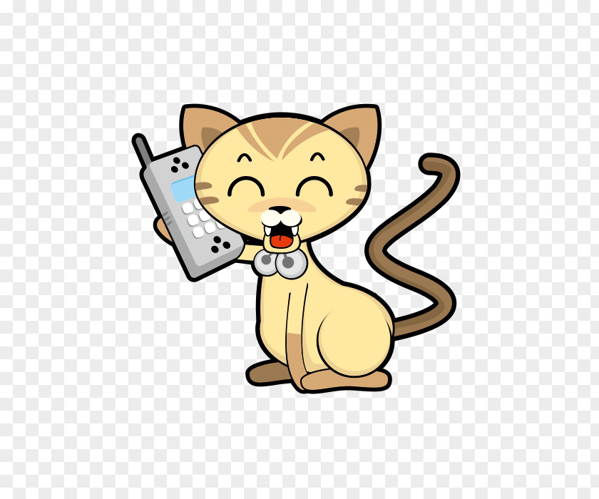 The Cat On Phone 3D Computer Graphics STL Clip Art PNG