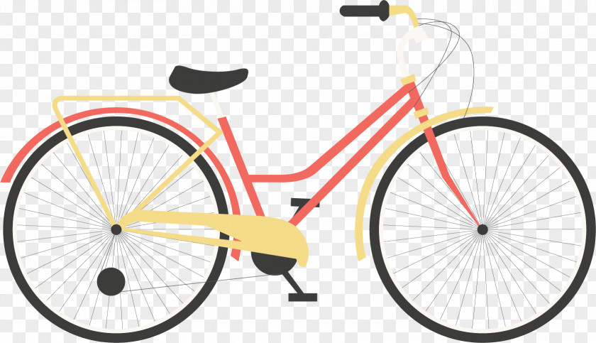 Vector Cartoon Material Cycling Bicycle Wheel Road Spoke PNG