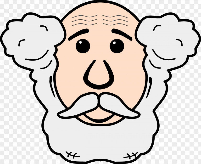 Grandpa Grandparent Grandfather Face Clip Art PNG