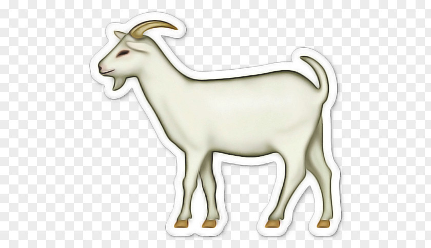 Feral Goat Wildlife Emoji Sticker PNG