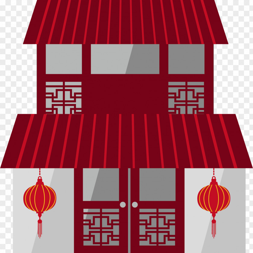 Lantern House Chinese Tower Paifang Architecture U4e2du56fdu4f20u7edfu5efau7b51 PNG