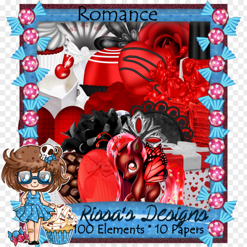 Romantic Border Valentine's Day Romance Love PNG