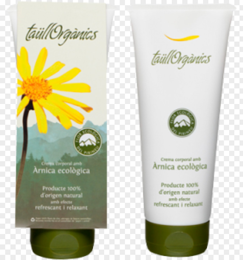 Arnica Cream Mountain TaüllOrgànics, S.L. Lotion Anti-inflammatory PNG