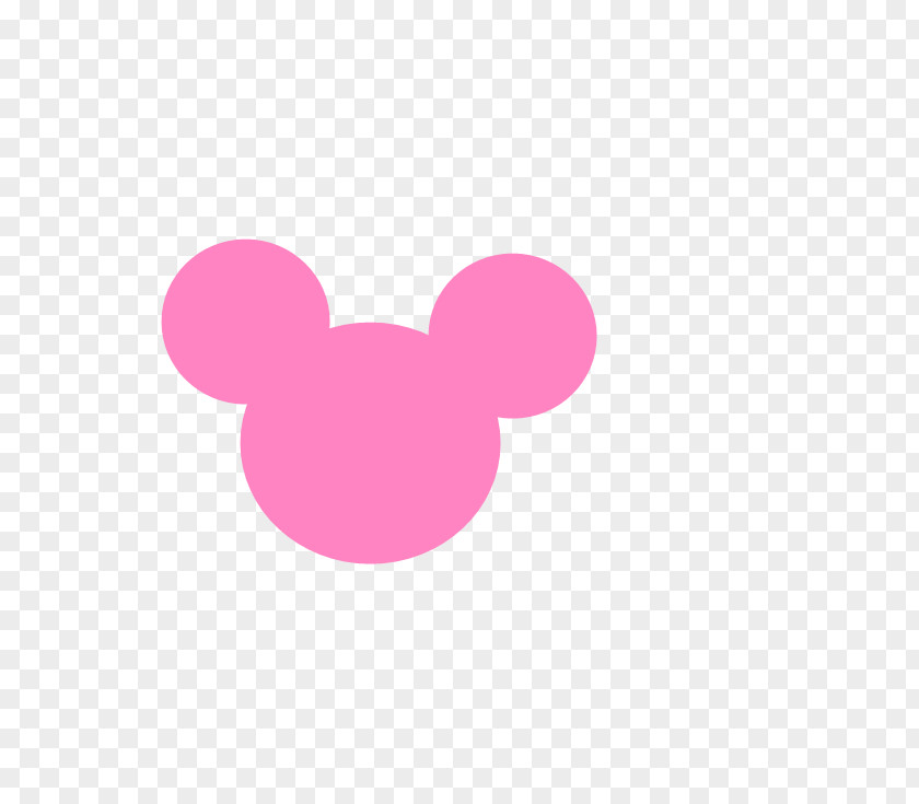 Baby Mickey Mouse Minnie Silhouette Pink Magenta PNG