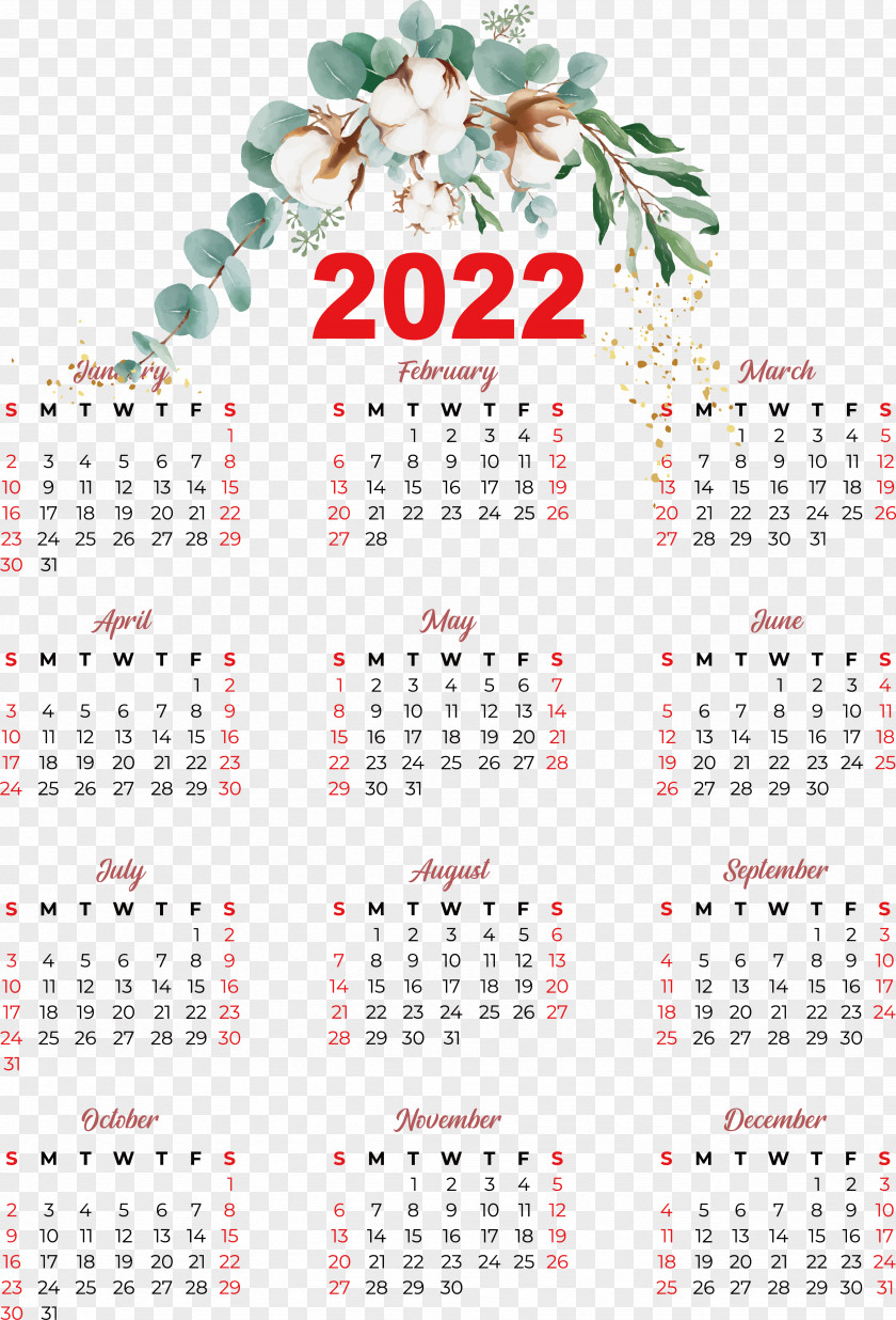 Calendar 2022 2021 Common Year Names Of The Days Of The Week PNG