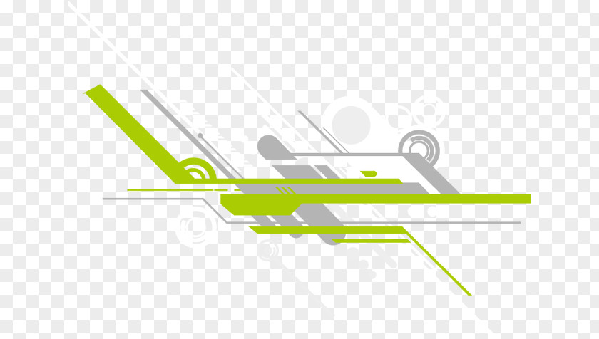 Digital Technology Geometric Lines Green Research And Development PNG