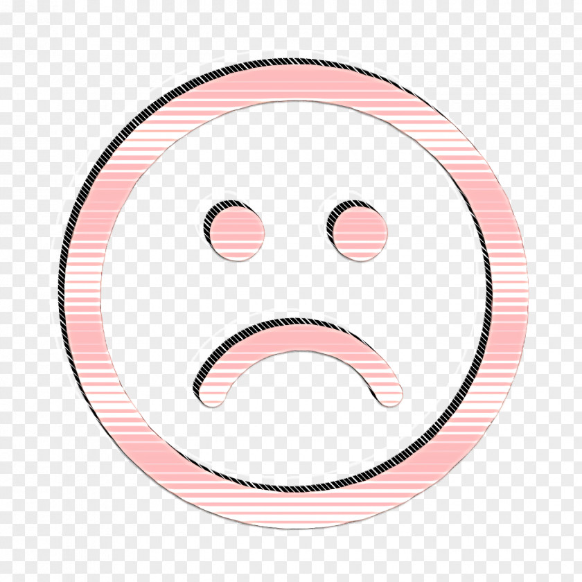 Emotions Rounded Icon Sad Face In Square PNG