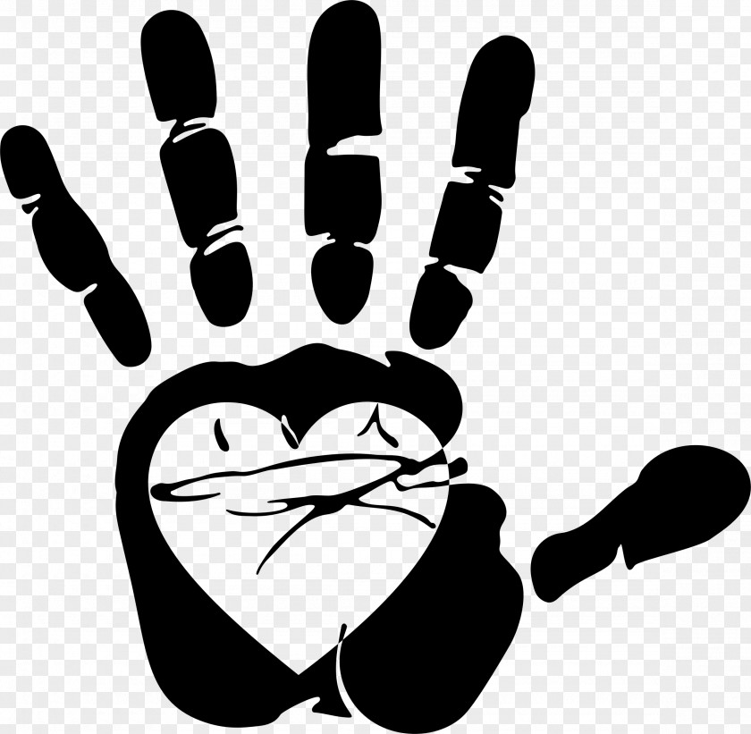 Shaka Hand Silhouette Clip Art PNG