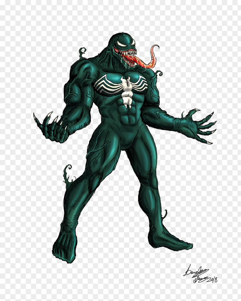 Venom 2018 Organism Demon Creature Supervillain Illustration PNG
