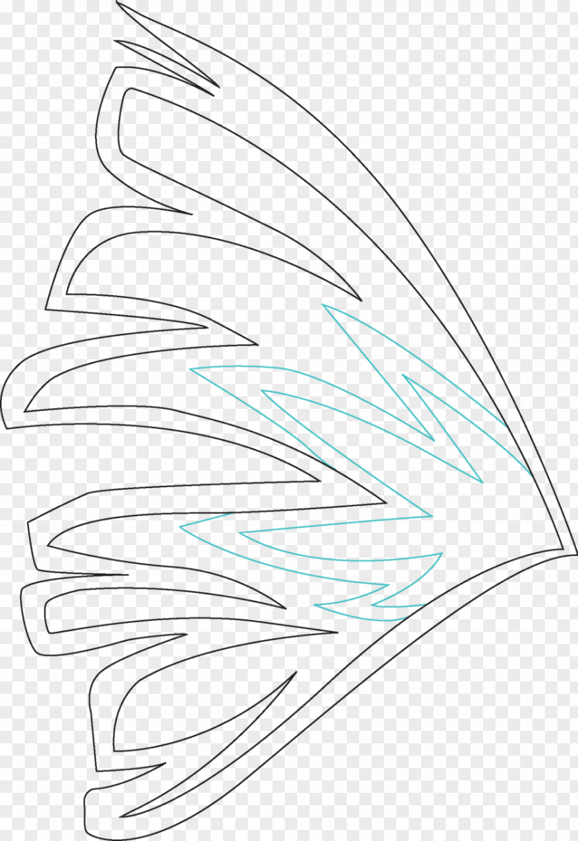 Wings Sirenix Bloom Line Art YouTube Drawing PNG