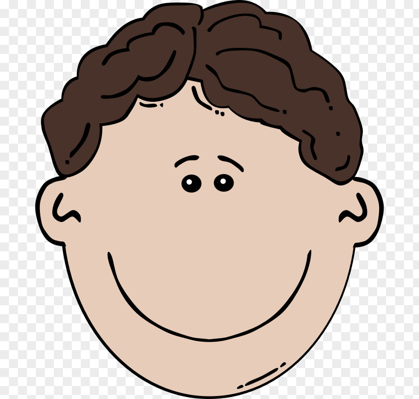 Cartoon Boy Face Sadness Clip Art PNG