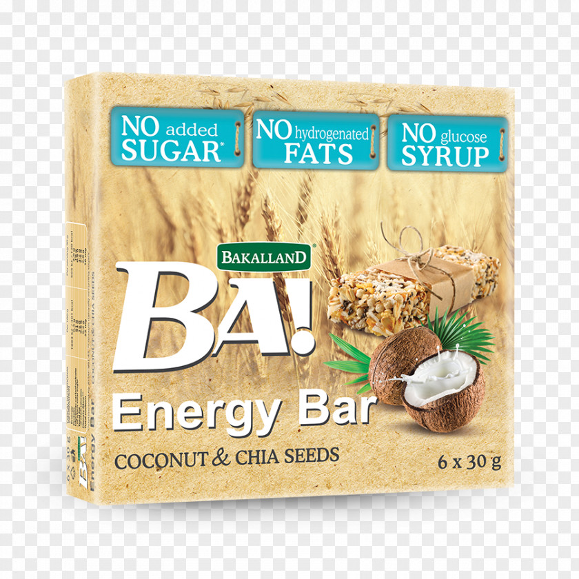 Chia Seeds Vegetarian Cuisine Bakalland Breakfast Cereal Energy Bar PNG