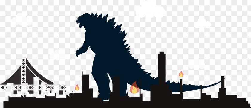 Godzilla Attacks Landslide Dinosaur Icon PNG