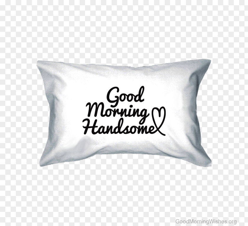 Good Morning Throw Pillows Cushion Case Love PNG