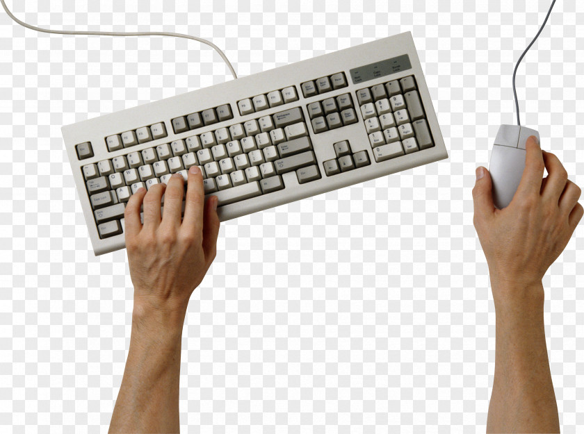 Hands On Keyboard Image Computer Clip Art PNG