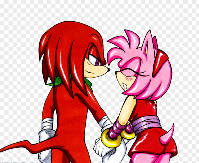 Happy End Knuckles The Echidna Amy Rose Sonic Hedgehog DeviantArt PNG