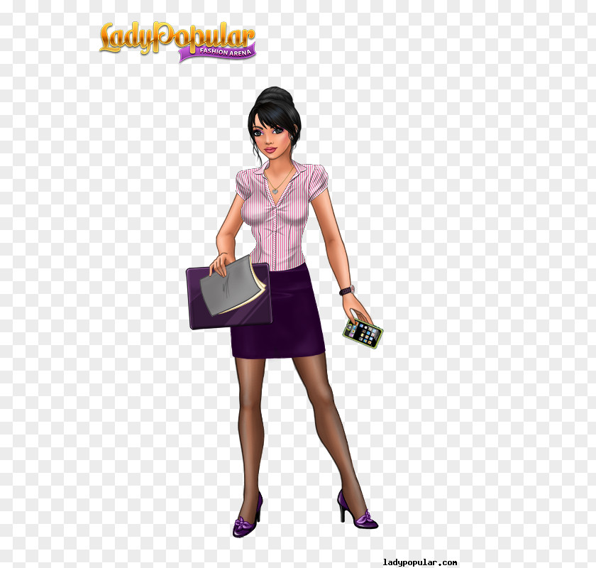 Lady Popular Fashion Game Clip Art PNG