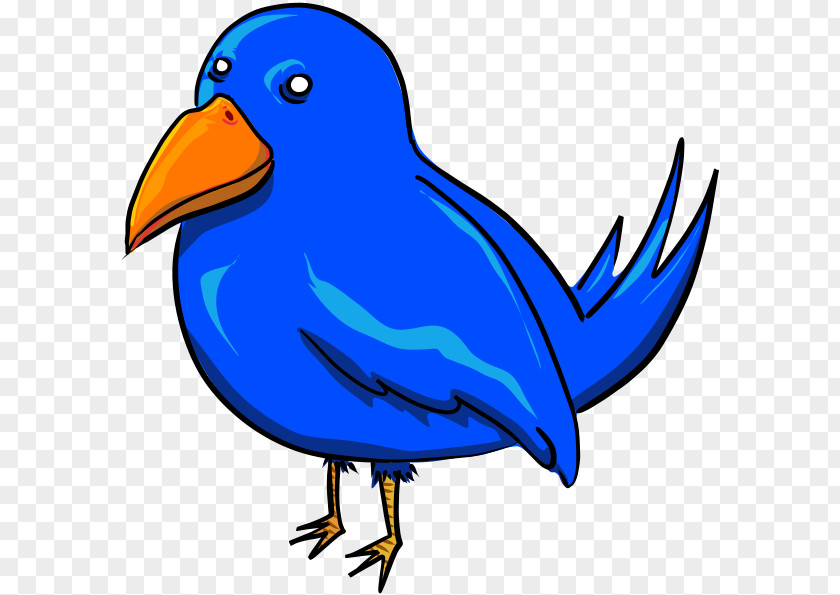 Blue Bird Word Clip Art PNG