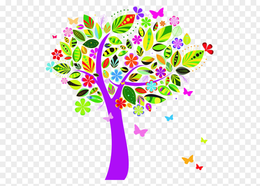 Clip Art Vector Graphics Tree Flowers Blossom PNG