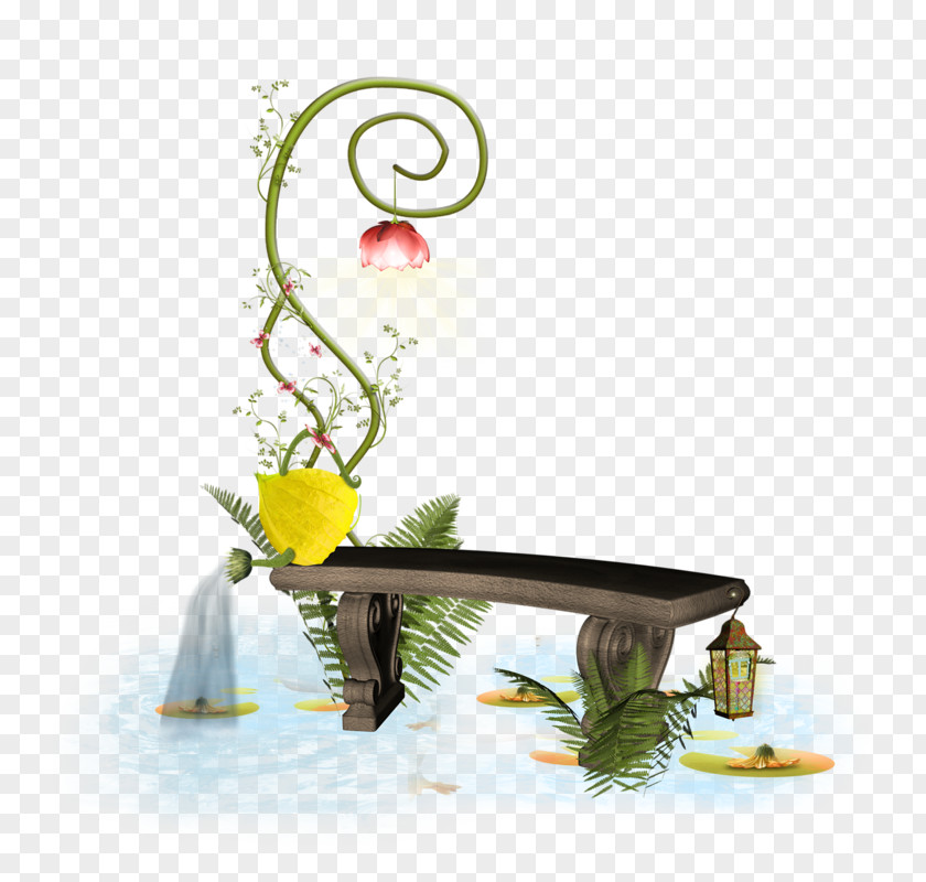 Şener Şen Floral Design Painting Tweety PNG