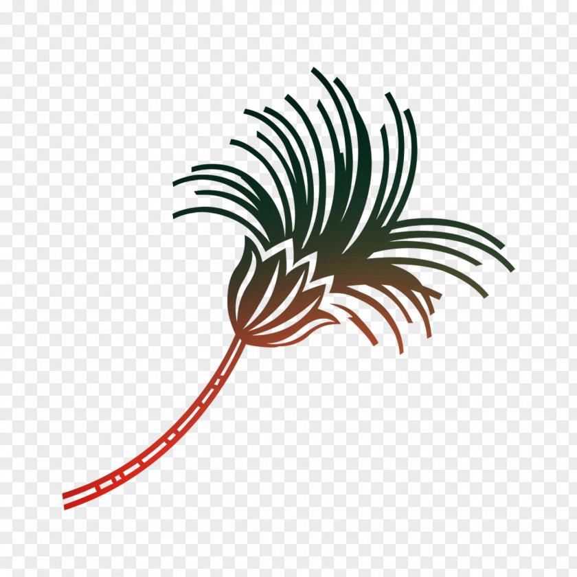 Palm Trees Leaf Plant Stem Line Clip Art PNG