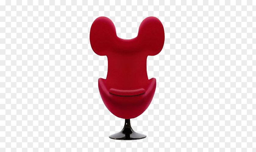 Red Mickey Mouse Sofa Chair Couch Furniture Fauteuil PNG