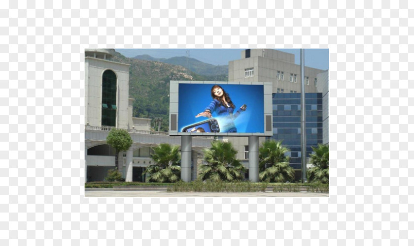 Billboard LED Display Device Light-emitting Diode Video Wall Out-of-home Advertising PNG