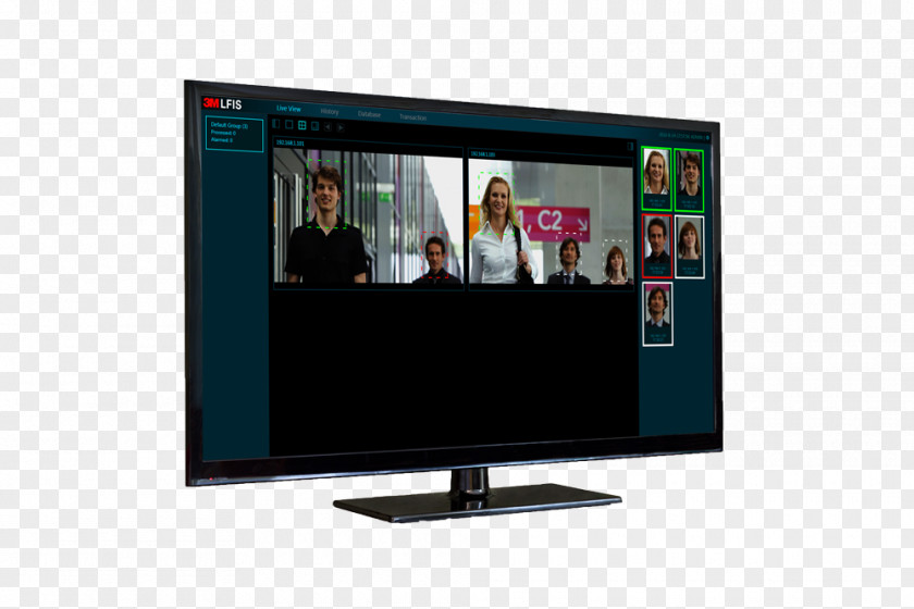 Face Recognition Technology LCD Television Computer Monitors Set Facial System LED-backlit PNG