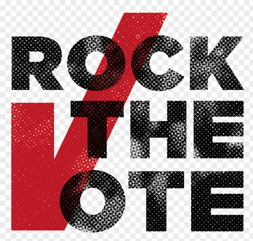 Rock The Vote Voting United States Of America Logo Font PNG