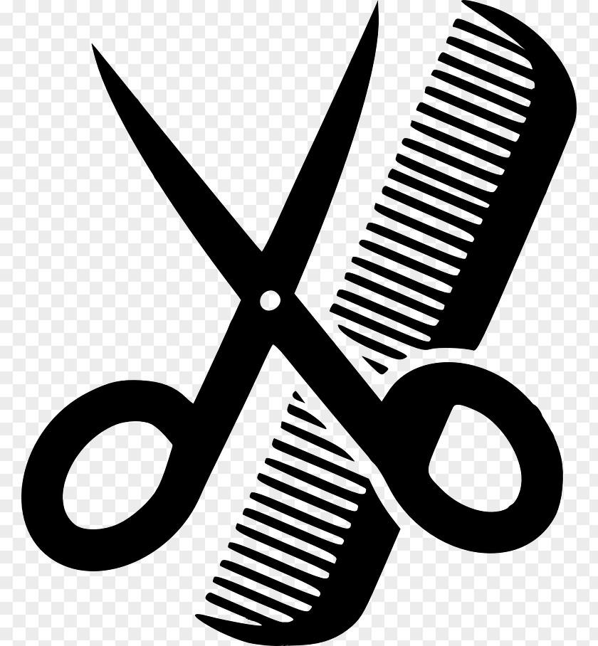 Scissors Comb Beauty Parlour Hair-cutting Shears Hairstyle PNG