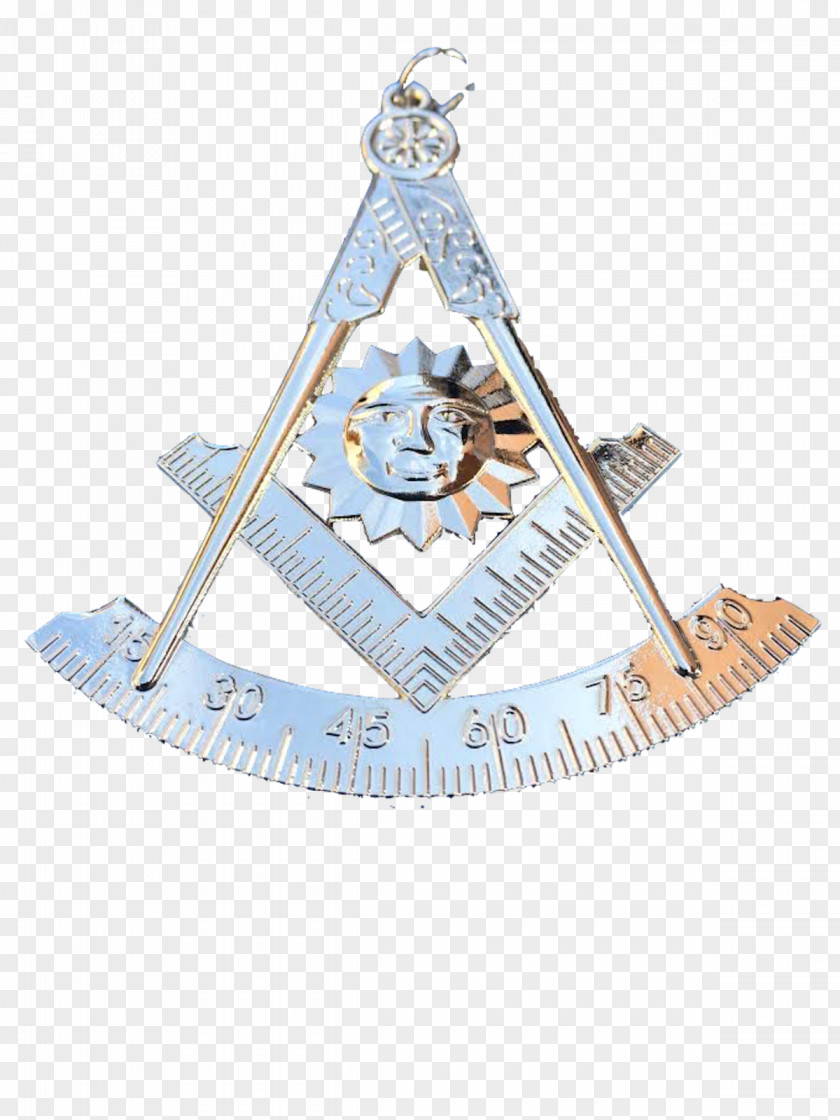 Square And Compass Freemasonry No Man's Sky Silver Christmas Ornament Day PNG